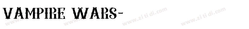 Vampire Wars字体转换